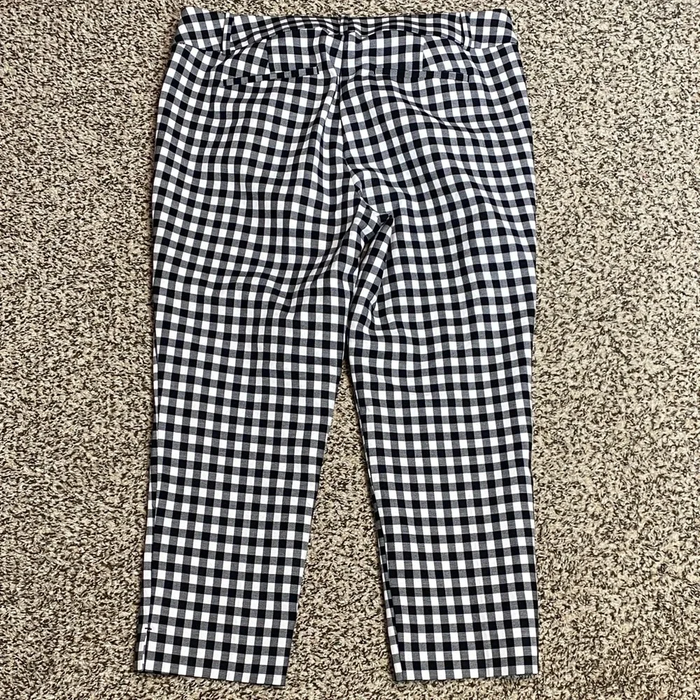 NWOT LOFT Monochrome Checkered Marisa Trousers - Picture 7 of 8